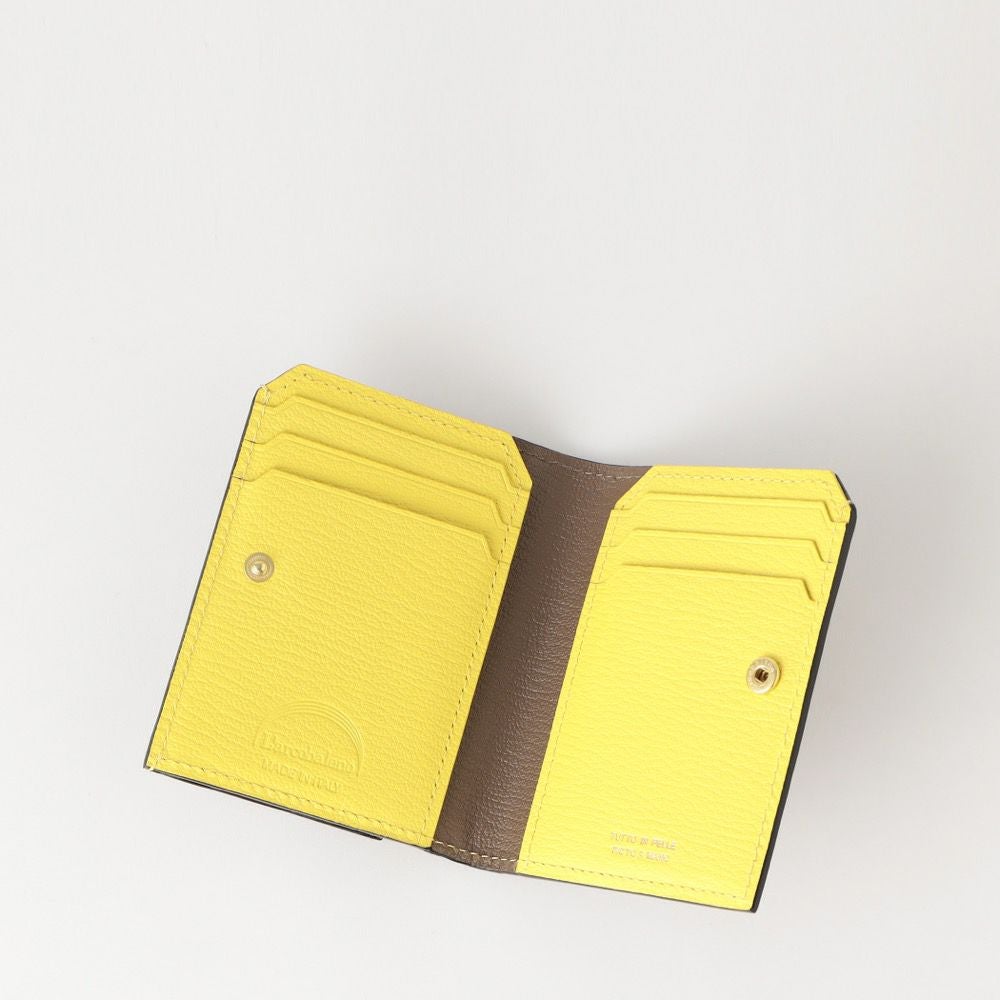 2409【新品 ラルコバレーノ】スマートカードウォレット 二つ折り財布 黄色 金 スマートカードウォレット GRAY*YELLOW | ラルコバレーノ公式通販