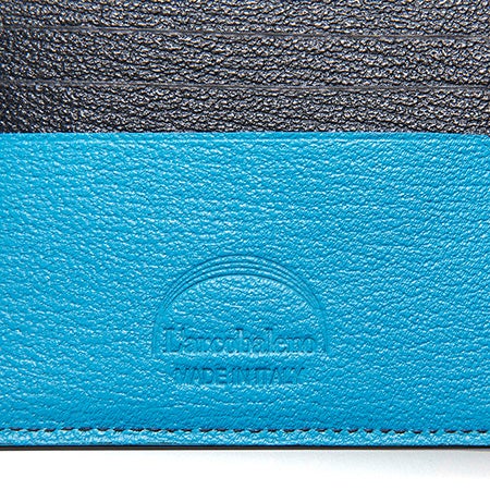 二つ折りウォレット BLACK*TURQUOISE | ラルコバレーノ公式通販