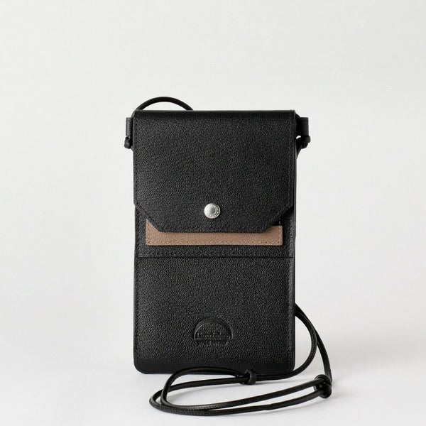フラップショルダーウォレット BLACK*GRAY | ラルコバレーノ公式通販