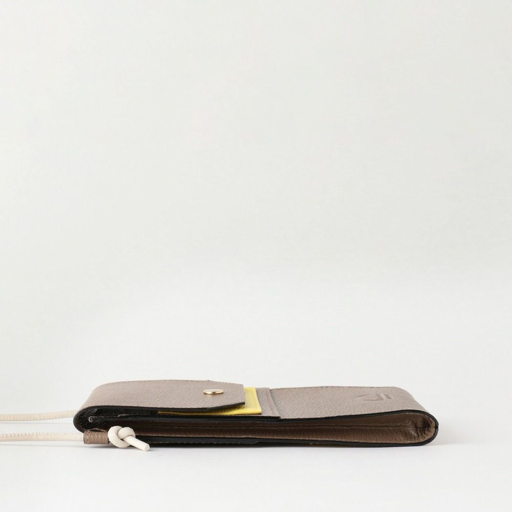 フラップショルダーウォレット GRAY*YELLOW | ラルコバレーノ公式通販
