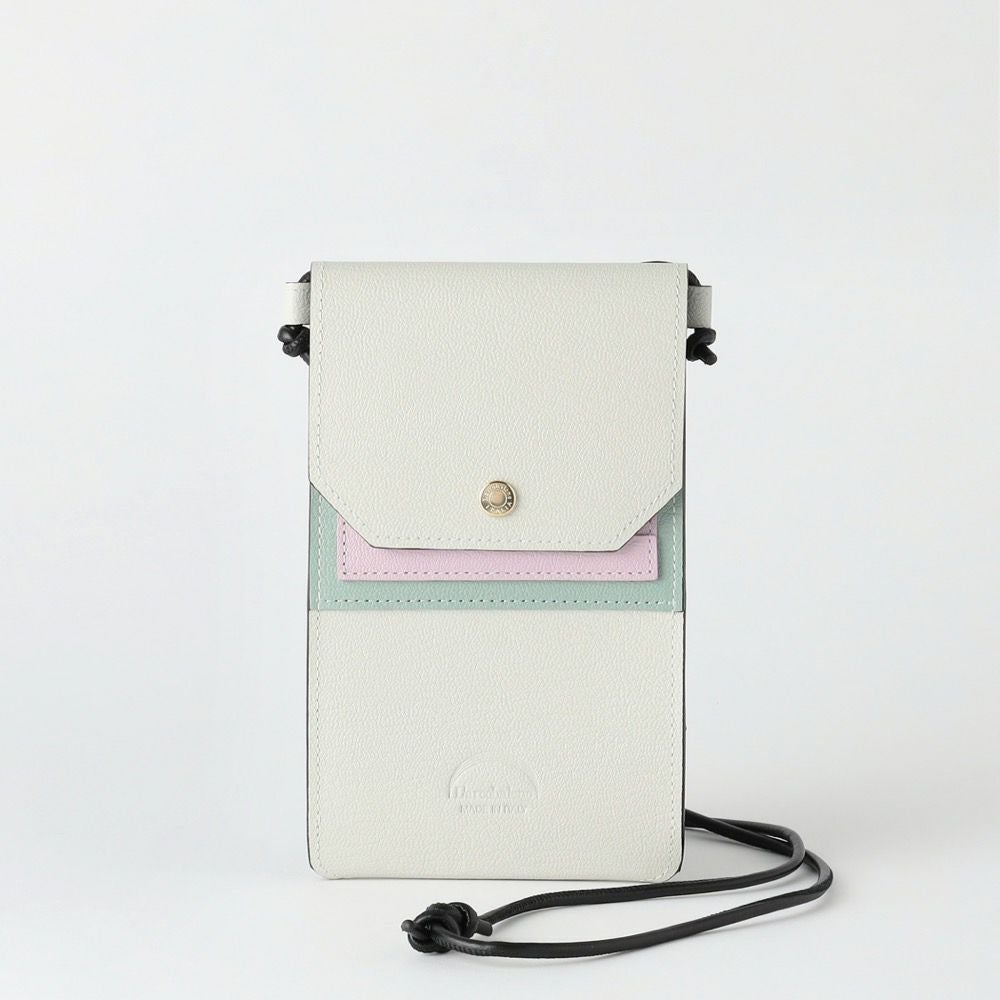 ラルコバレーノ スマートショルダーウォレット ホワイト エディターズOKINI】超機能派！ 「ラルコバレーノ」のスマートW