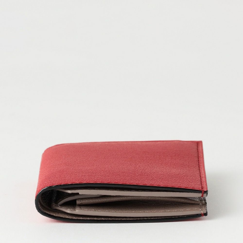 スナップタイプ二つ折りミニウォレット RED*TORTORA | ラルコバレーノ