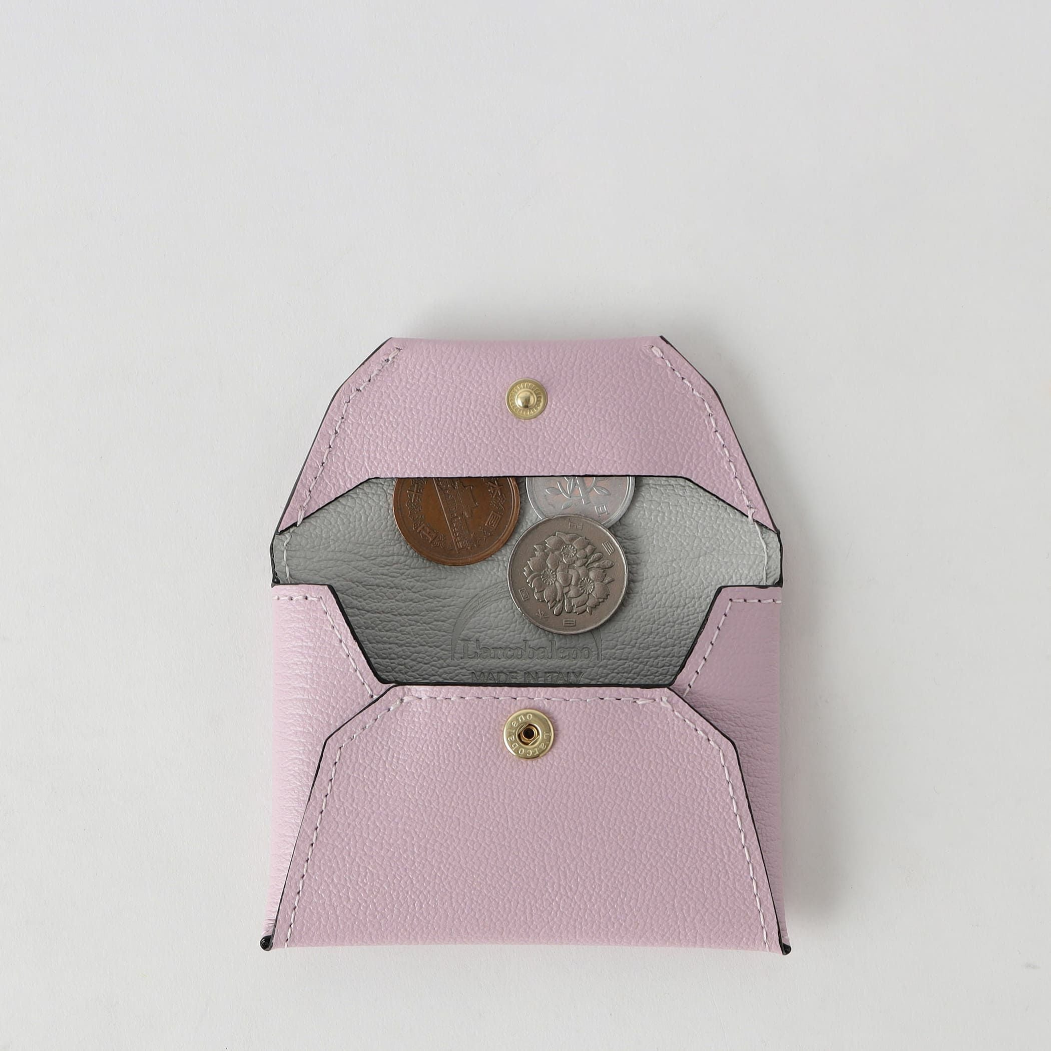 美品ラルコバレーノ　翁安芸さんコラボ　スマートカードウォレットpeonypink 美品ラルコバレーノ 翁安芸さんコラボ スマートカードウォレット