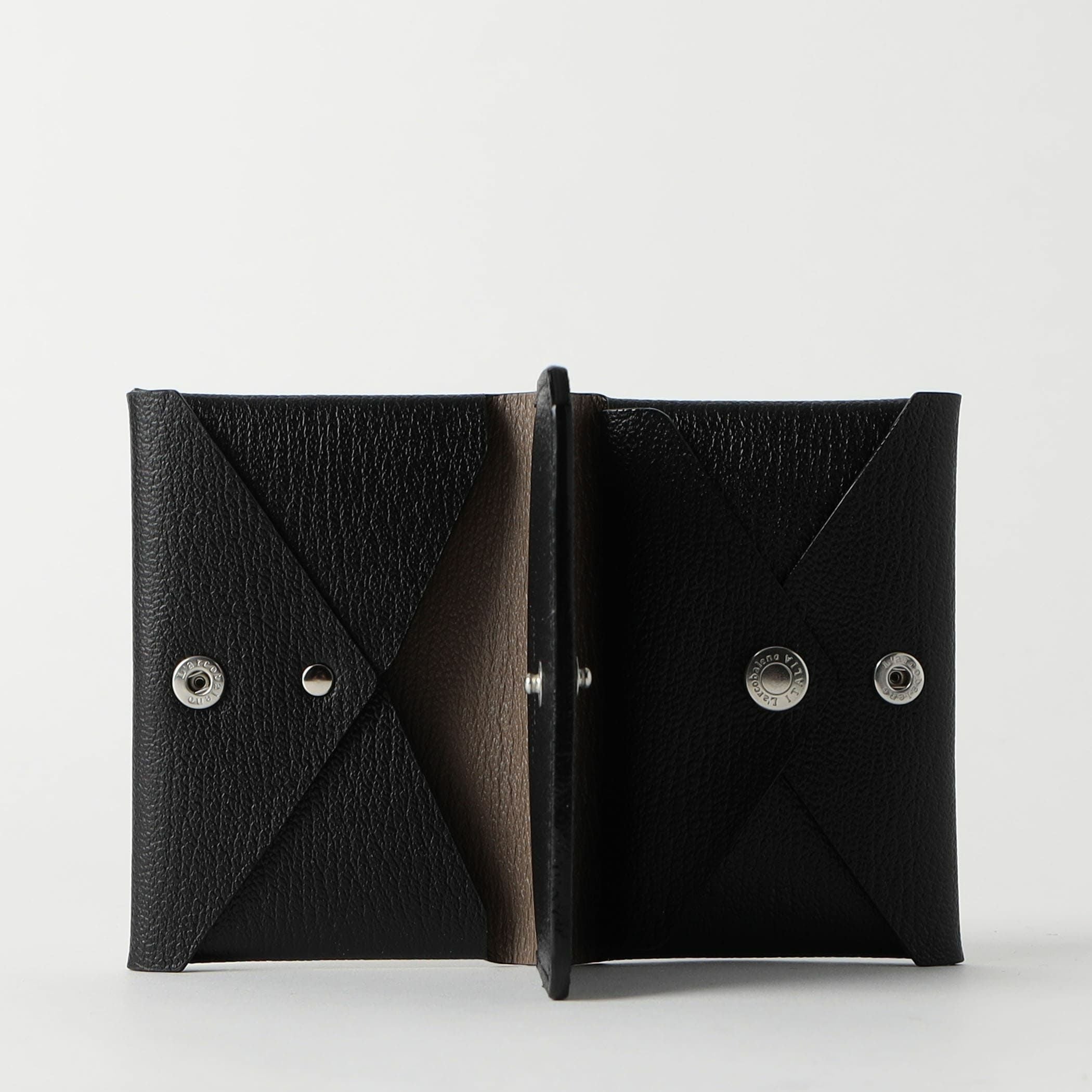 【未使用】L'arcobaleno フォールディウォレット BLACK/GRAY フォールディウォレット BLACK*GRAY | ラルコバレーノ公式通販
