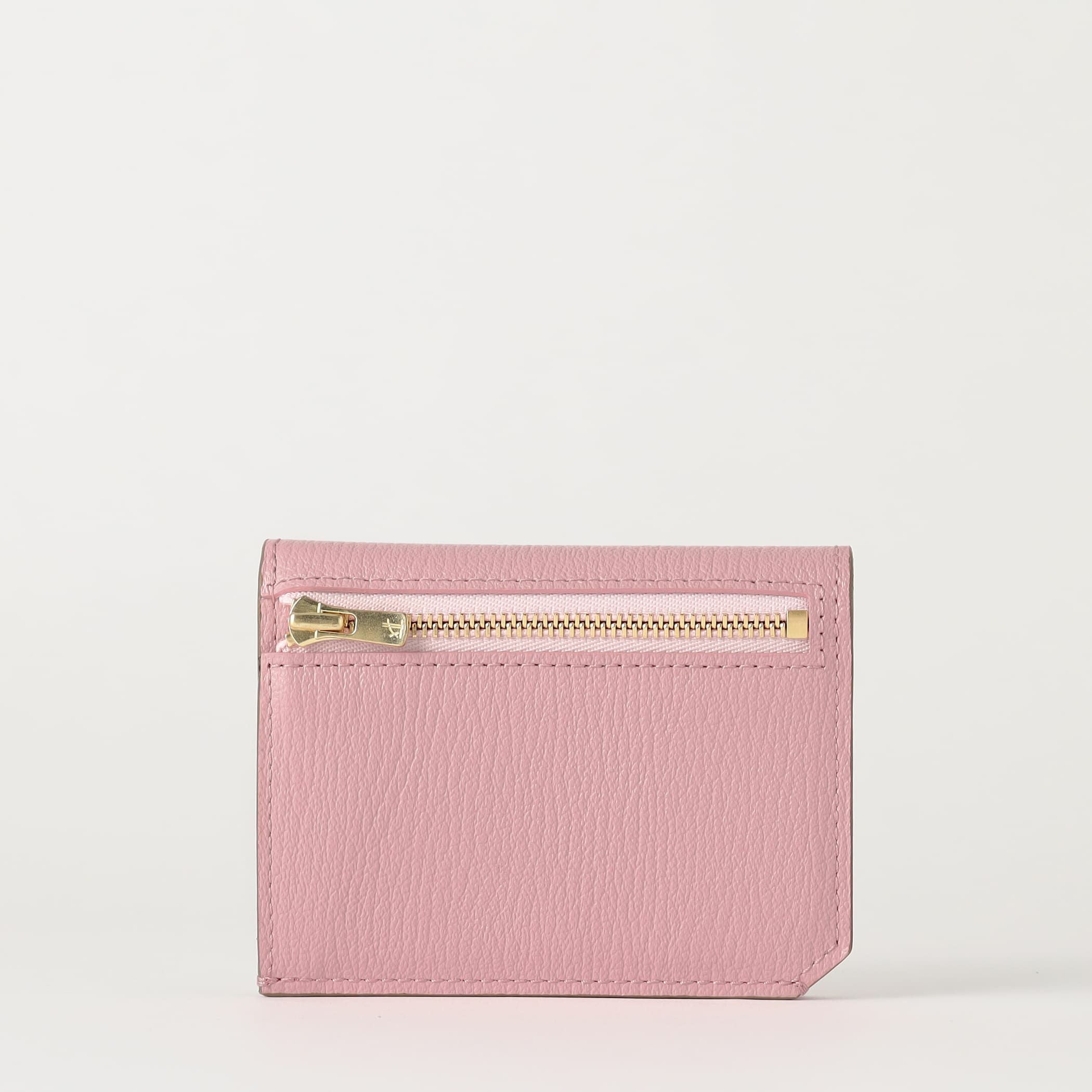 美品ラルコバレーノ　翁安芸さんコラボ　スマートカードウォレットpeonypink 翁安芸さんコラボ】スマートカードウォレット PeonyPINK