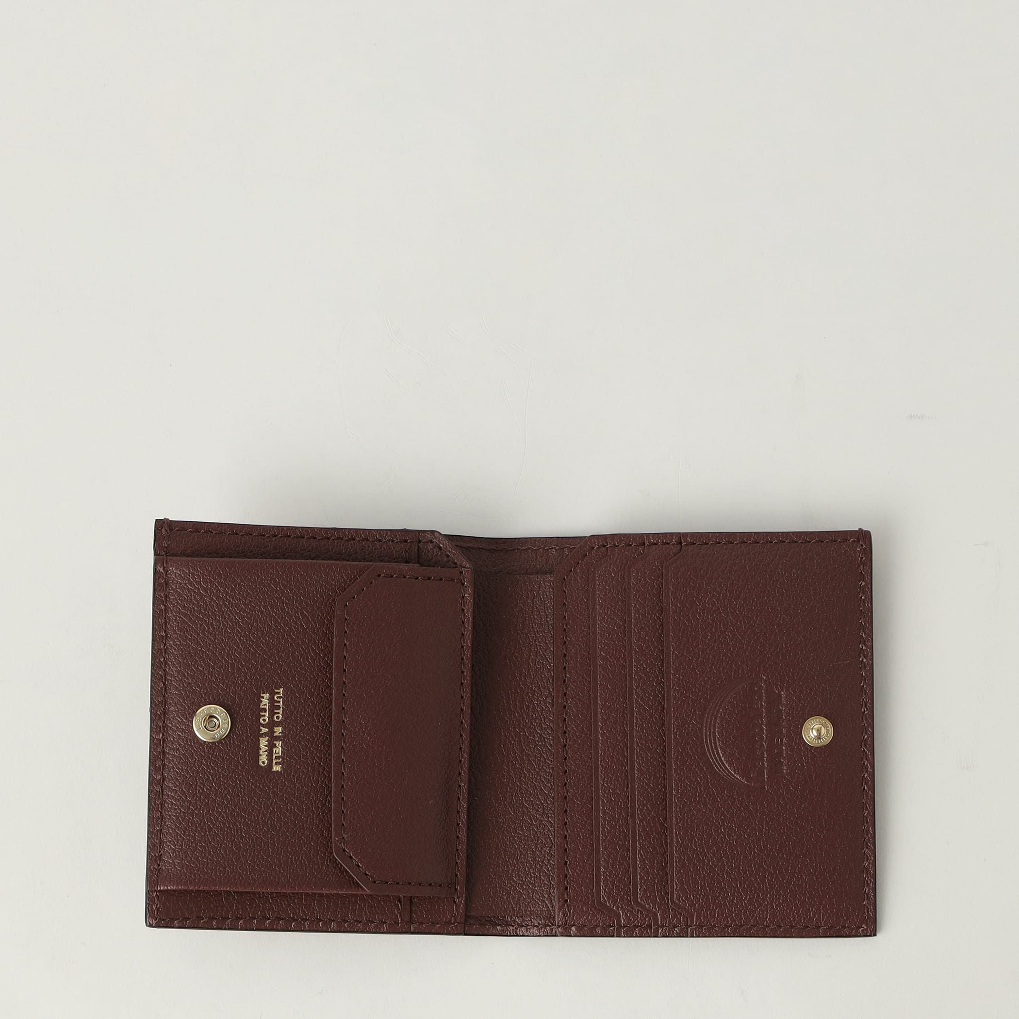 25秋シーズン限定】スナップタイプ二つ折りミニウォレット BORDEAUX