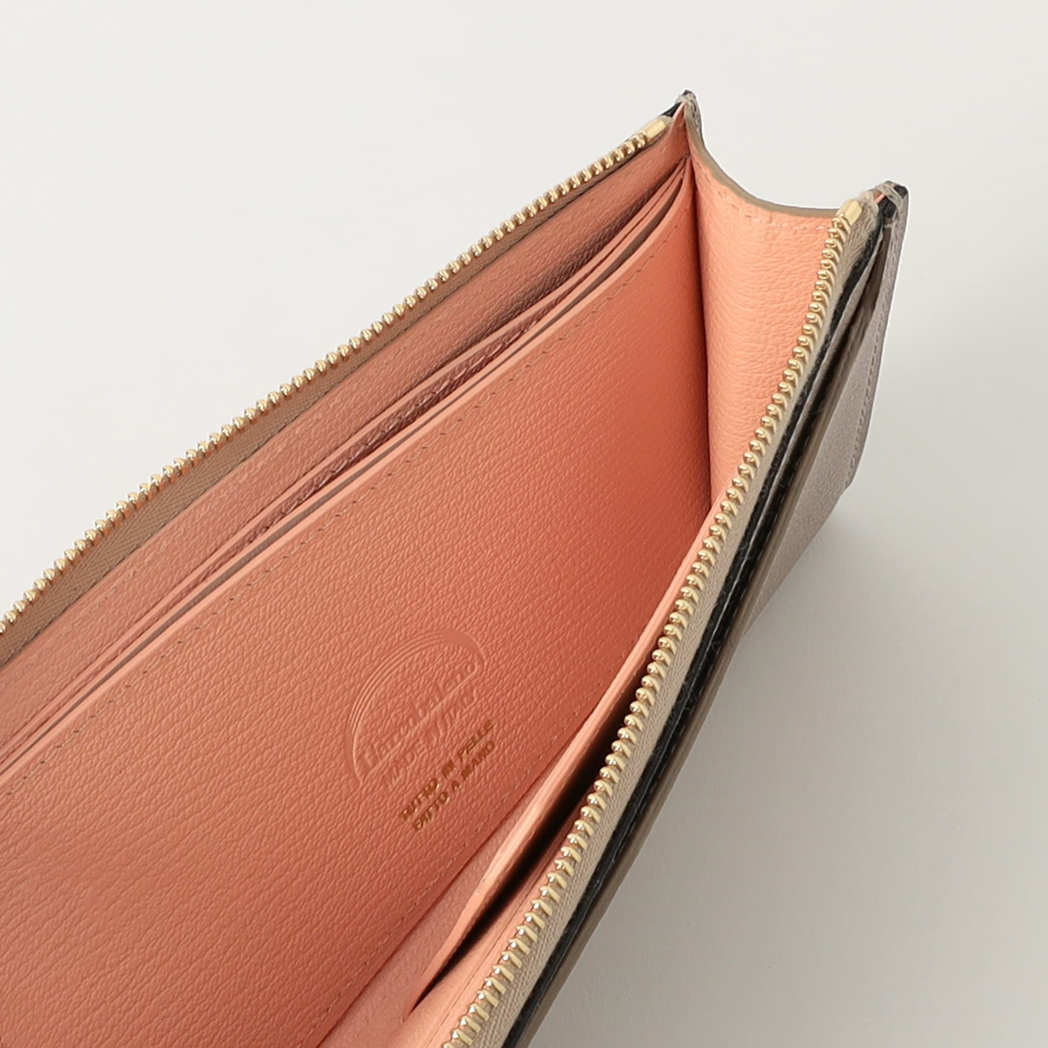 スマートロングウォレット BEIGE*PINK | ラルコバレーノ公式通販