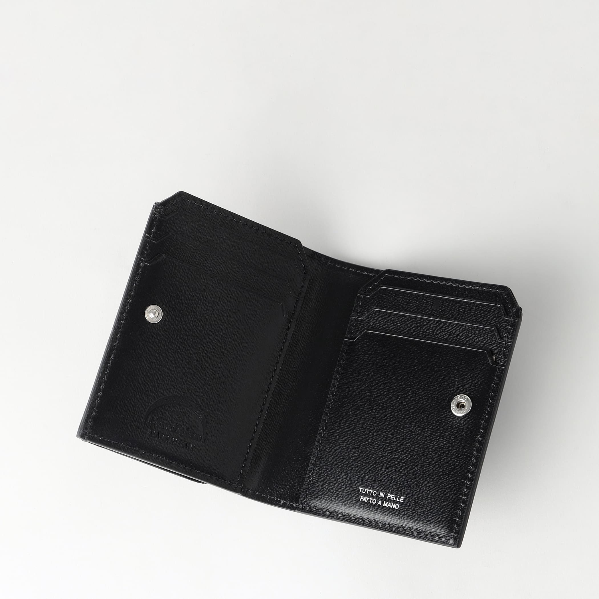 スマートカードウォレット グレインカーフ BLACK | ラルコバレーノ公式通販
