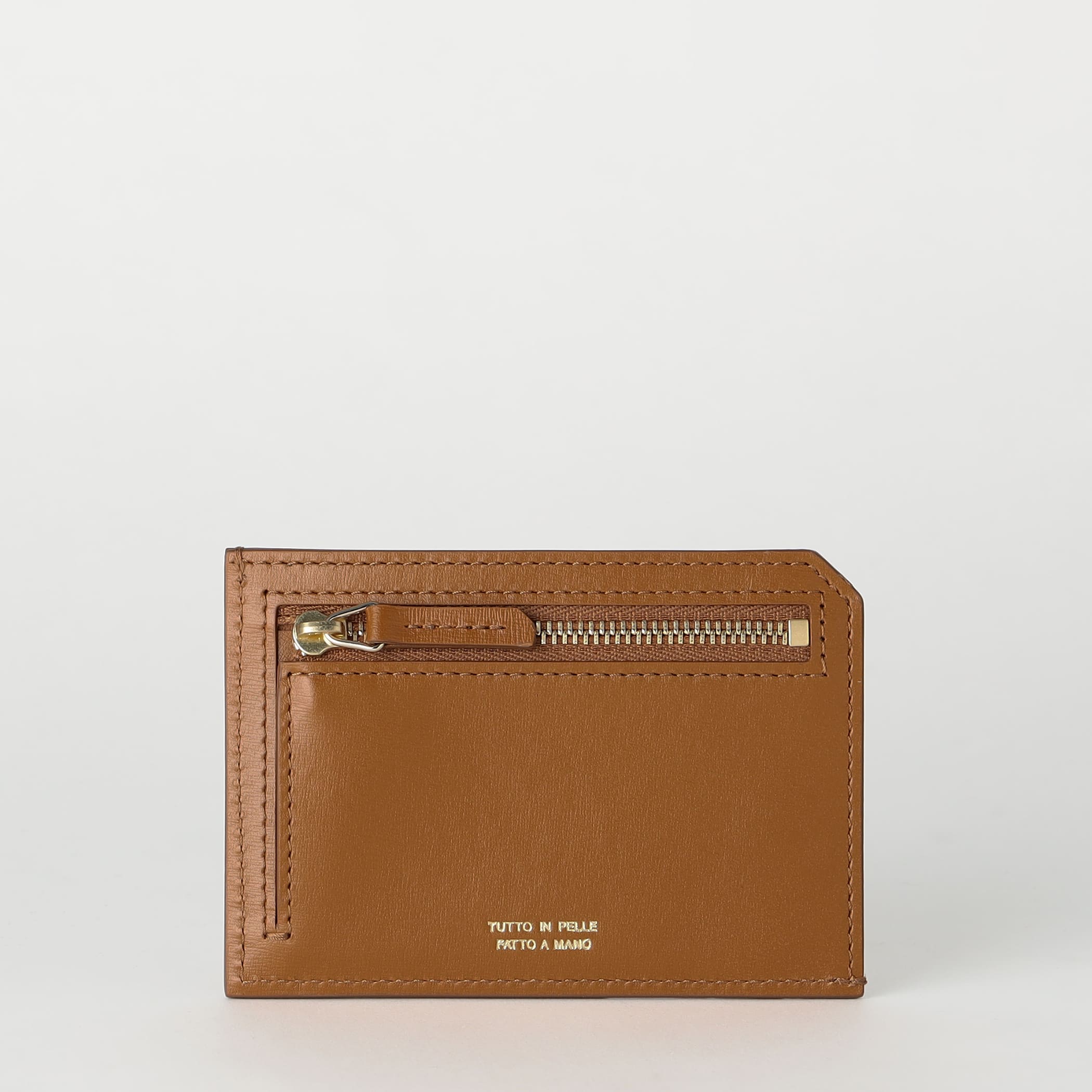 【maison de r】ラクーンミニジレ ダブルネーム キャメル 新品 スマートミニウォレット グレインカーフ TAN | ラルコバレーノ公式通販