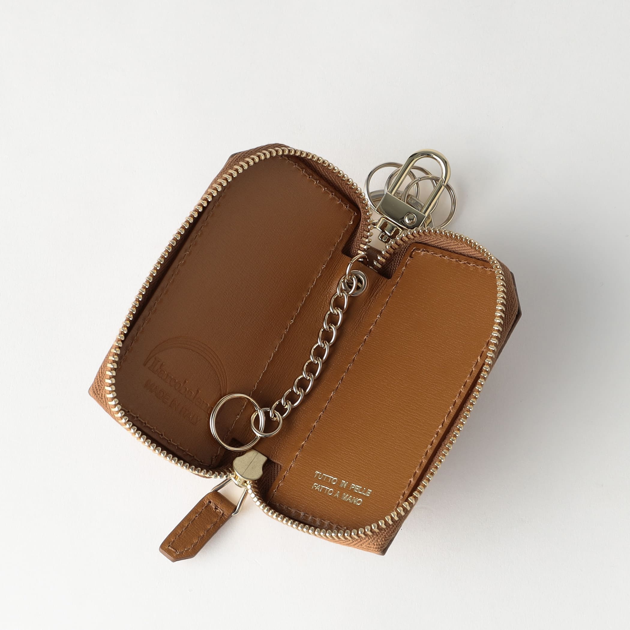 スマートキーケース グレインカーフ TAN | ラルコバレーノ公式通販