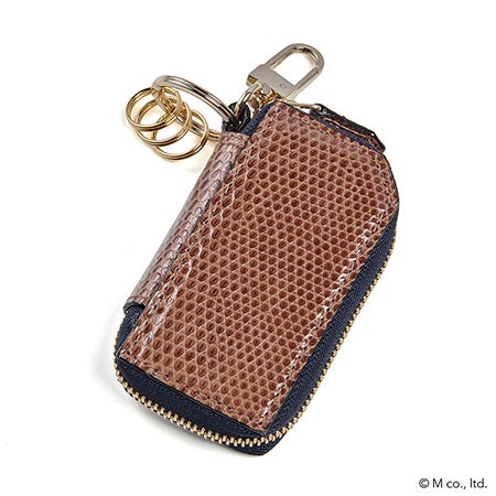 リザードスマートキーケース D.BROWN*NAVY | ラルコバレーノ公式通販